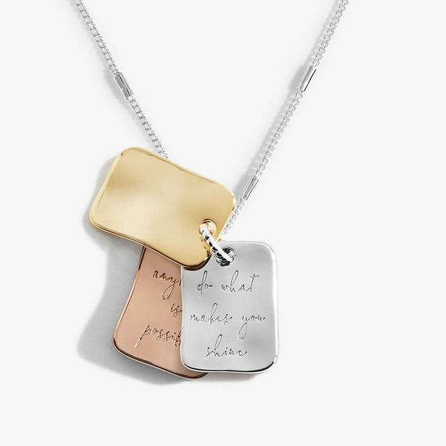 Joma Affirmation DIscs "Positivity" Necklace