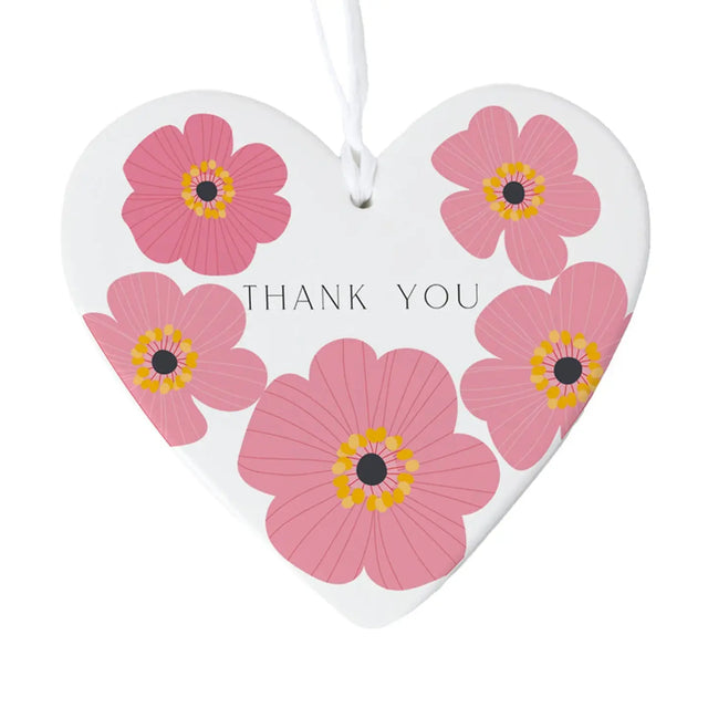 Pink Cosmos Thank You Hanging Decoration