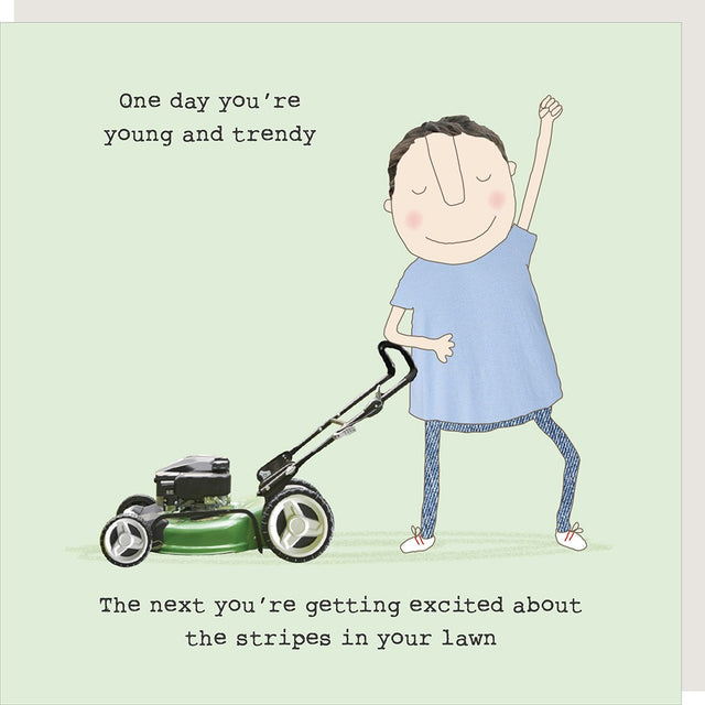 Male Lawn Stripes Card
