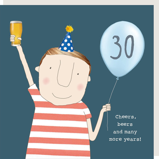 Boy 30 Cheers Card