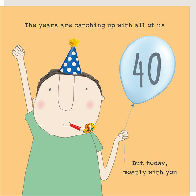 Boy 40 Years Card