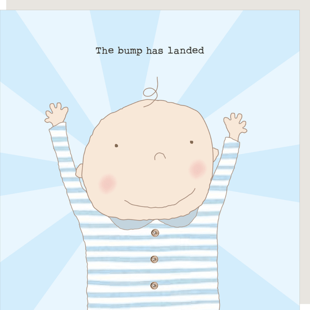 Boy Bump Landed Card