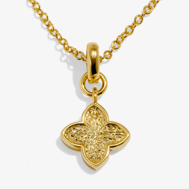 Joma Textured Clover Gold Plated Bracelet