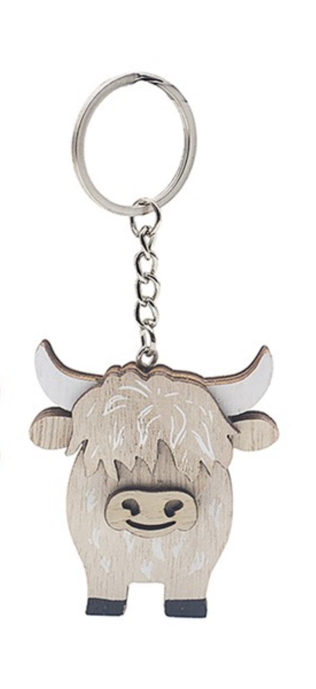 Keyring Wood Highland Cow