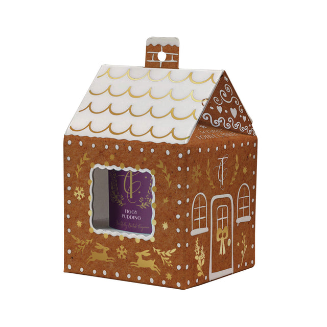 Figgy Pudding 9cl Votive Gingerbread House