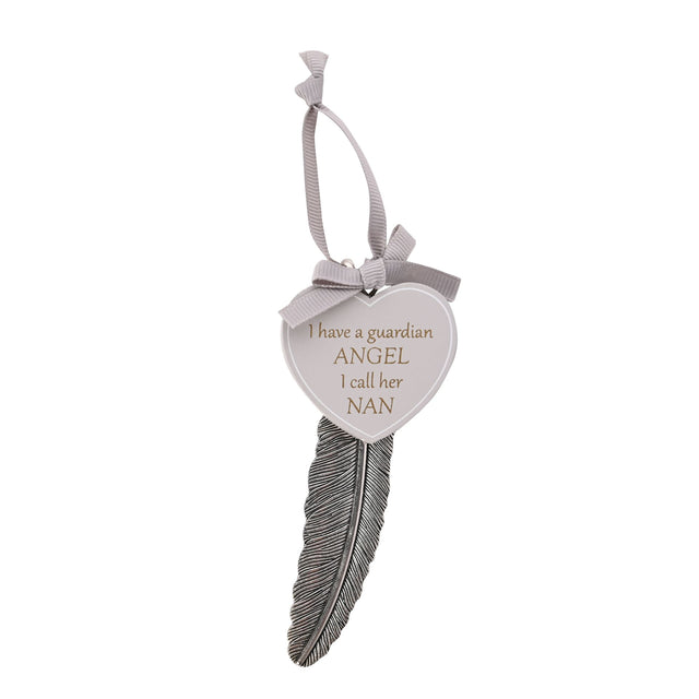 Feather Plaque 13cm - ‘Nan’