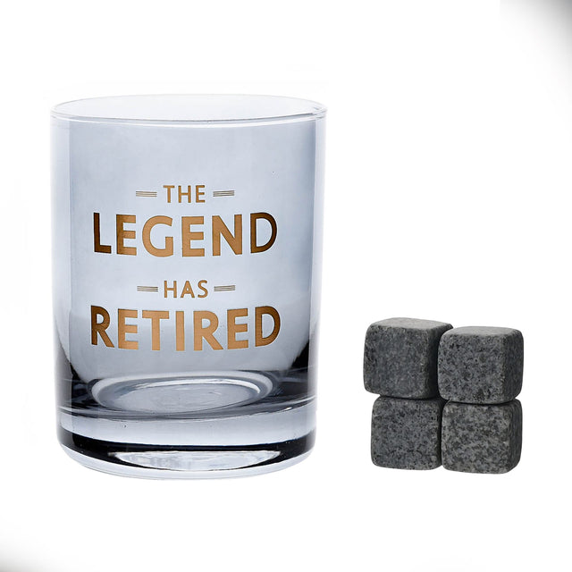 Whiskey Glass & Stones - Retirement