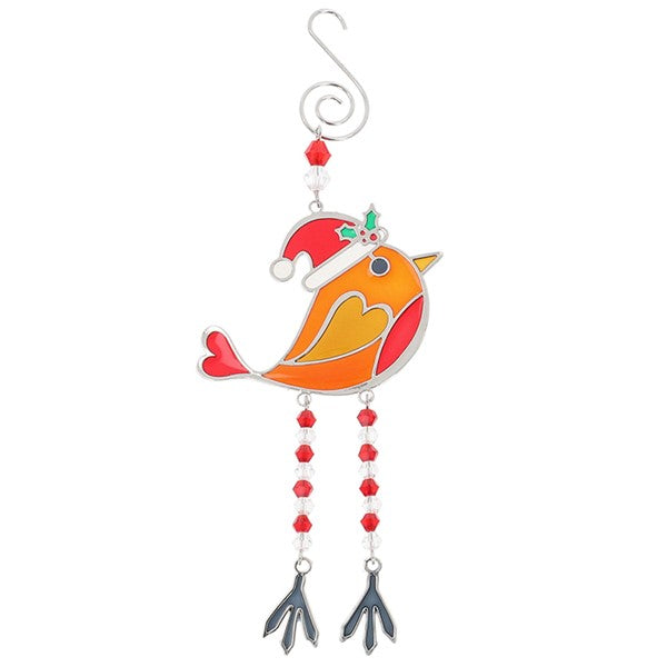 Xmas Robin Dangly Leg Decoration