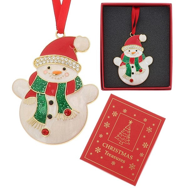 Xmas Treasures Snowman Scarf