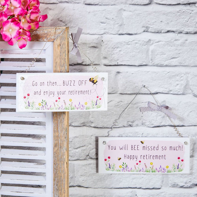 'You Will BEE Missed' Retirement Plaque