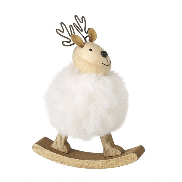 Pom Pom Wooden Rocking Horse