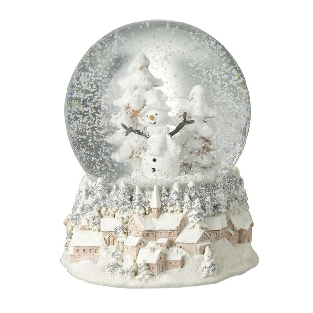 Snowman Snow Globe with Decorative Base