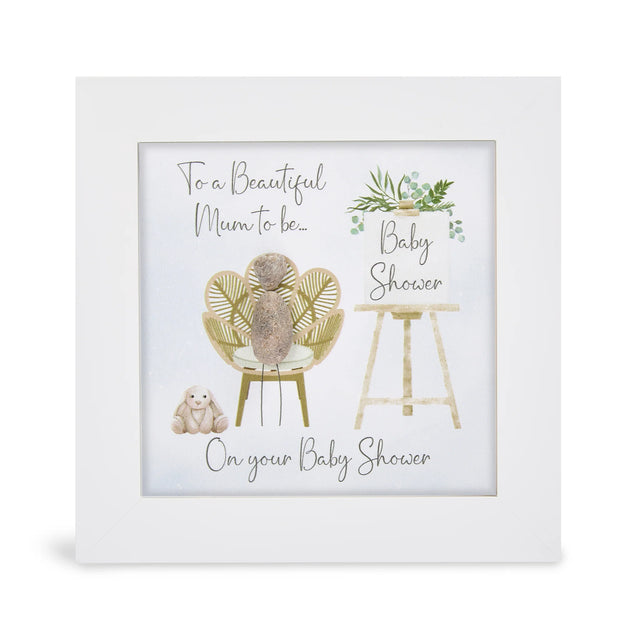 Mini Pebble Picture - Baby Shower To a Beautiful Mummy