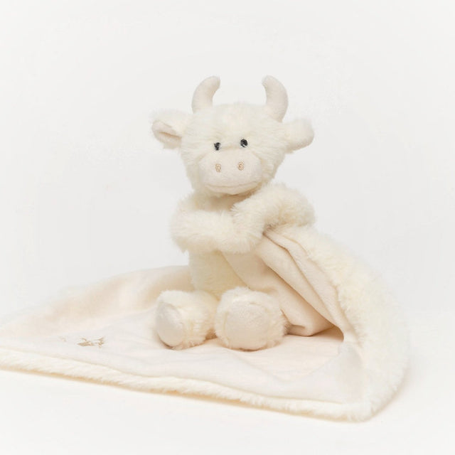 Highland Coo Toy Soother - Cream