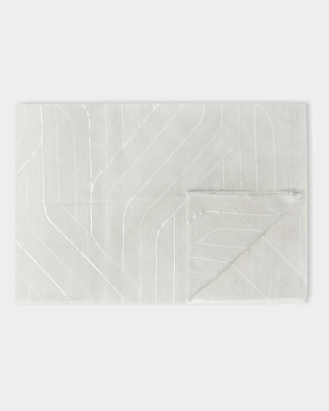 Katie Loxton Printed Foil Scarf - Geometric - Grey