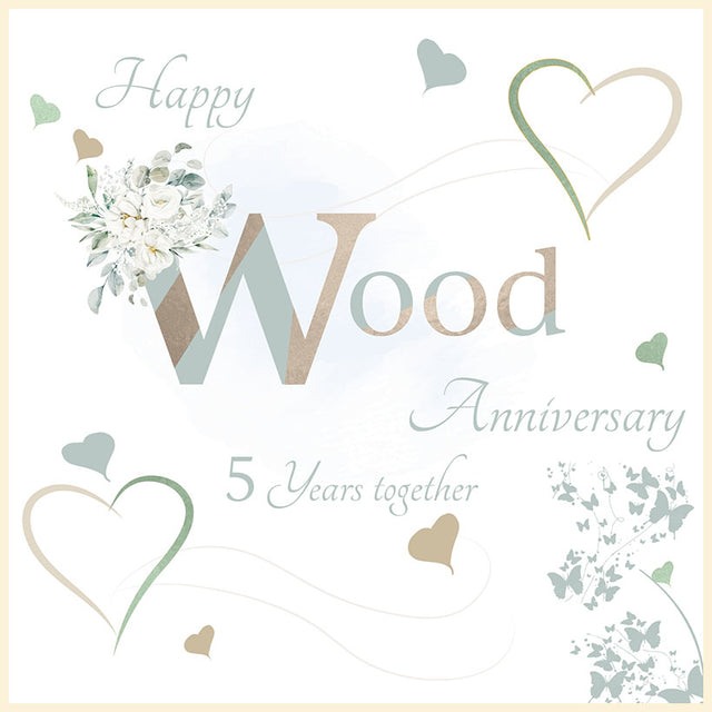 Rush 5 Year Wood Anniversary Card