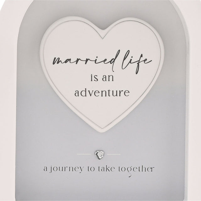 Arch Plaque 18cm - Married