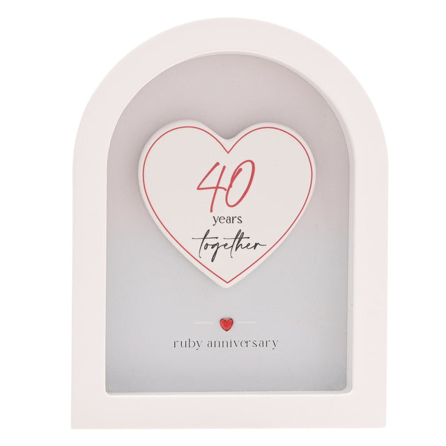 Arch Plaque 18cm - 40 Years