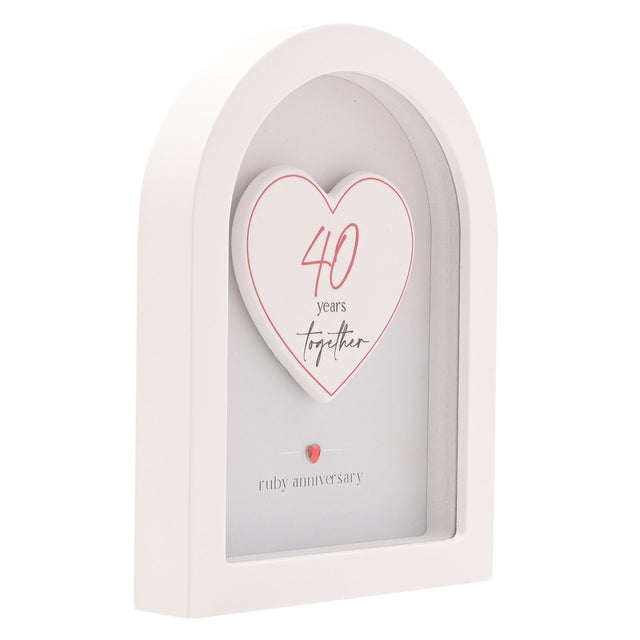 Arch Plaque 18cm - 40 Years