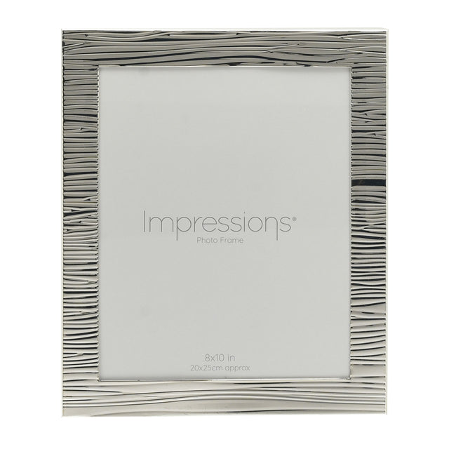 Silver Ripple Texture Frame 8” x 10”