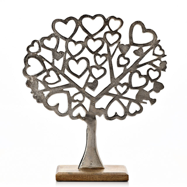 Metal Heart Tree Decoration