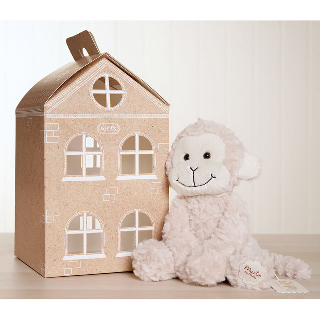 Martin The Plush Sitting Light Brown Monkey - 22cm