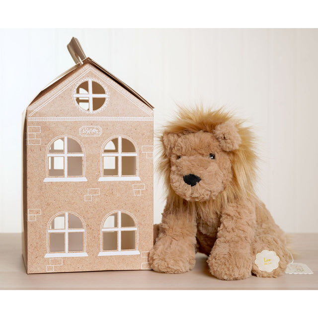 Leo The Plush Sitting Brown Lion - 23cm