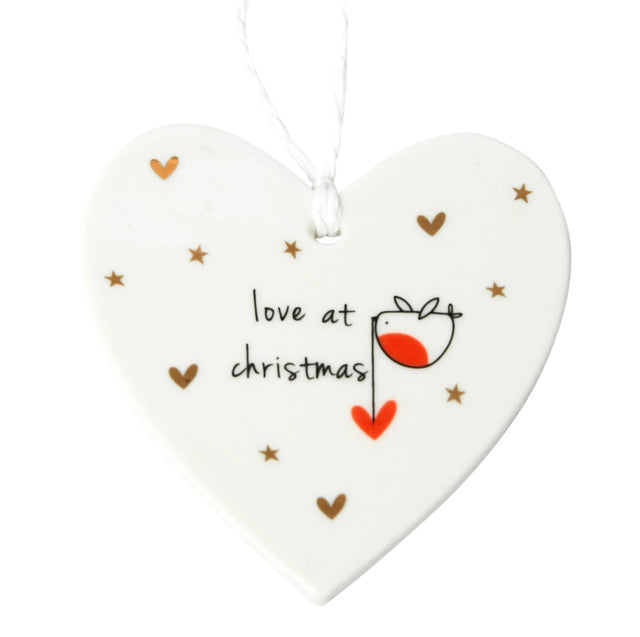 Love At Christmas Ceramic Heart