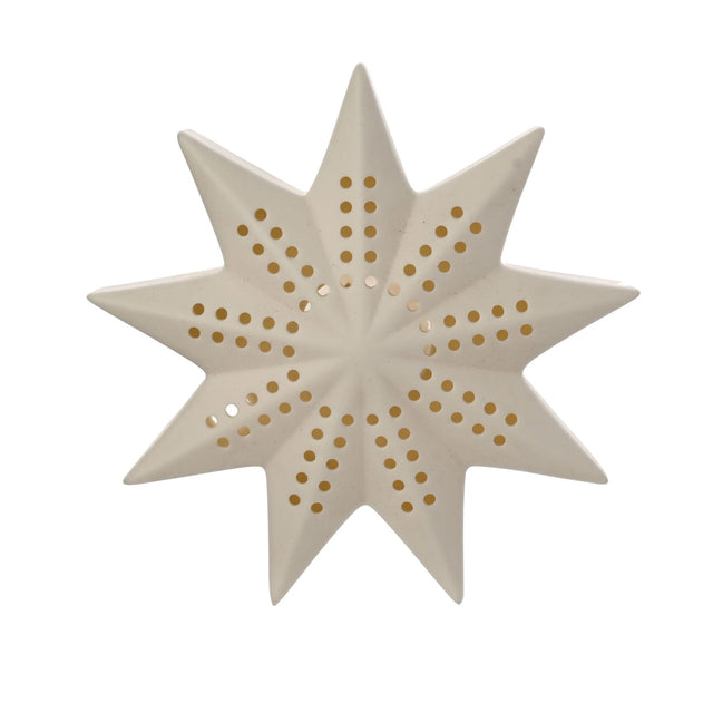 Ceramic LED Light Up Star 12cm
