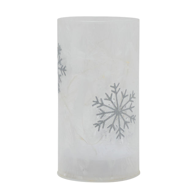 LED Tube Light with Snowflake Design - Small