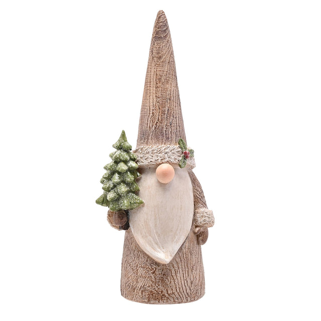 Wood Effect Christmas Gonk Figurine 23cm