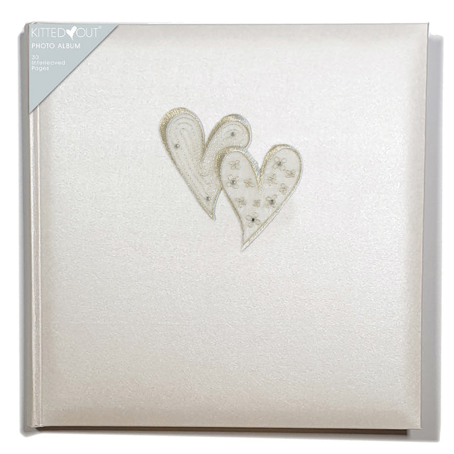 Large Hearts Wedding Photo Album