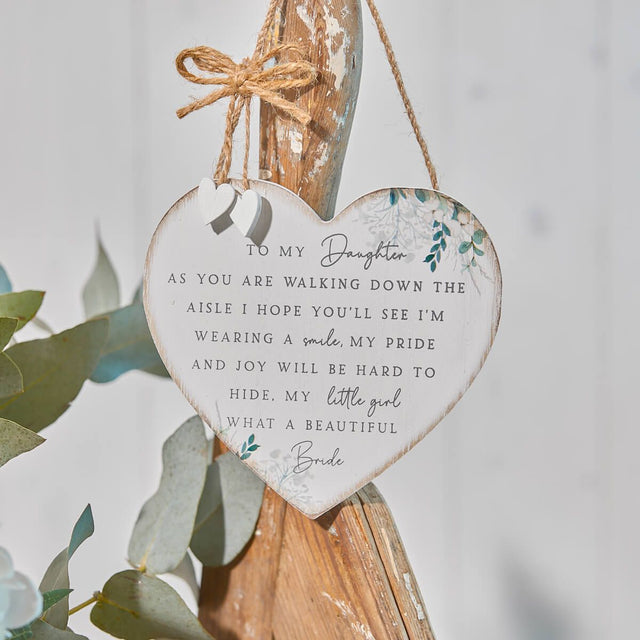 Daughter Wedding Day Plaque