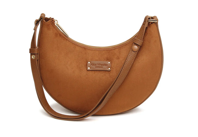 Alice Wheeler Kensington Suedette Shoulder/Crossbody Bag
