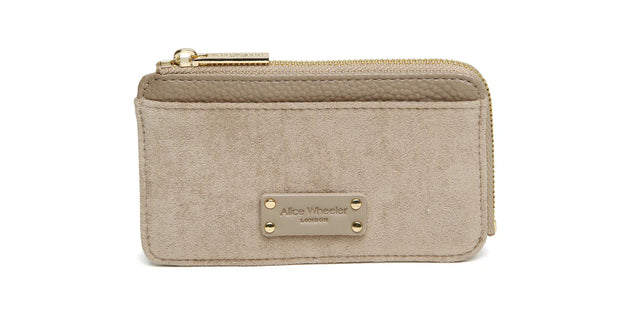Alice Wheeler Suede Kensington Coin Purse - Mink