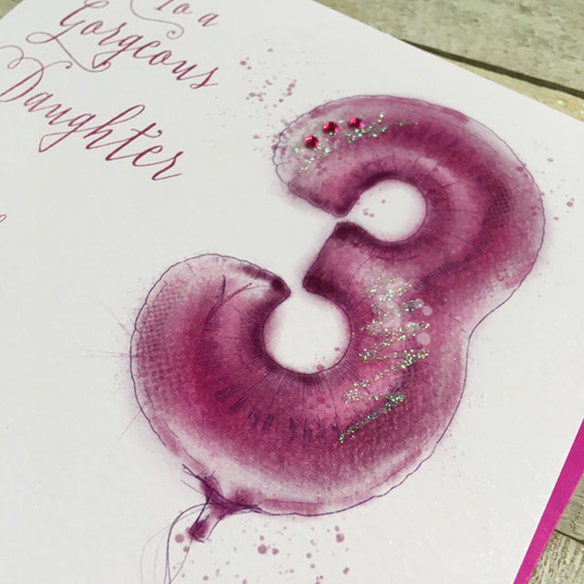 Daughter 3rd Birthday Card