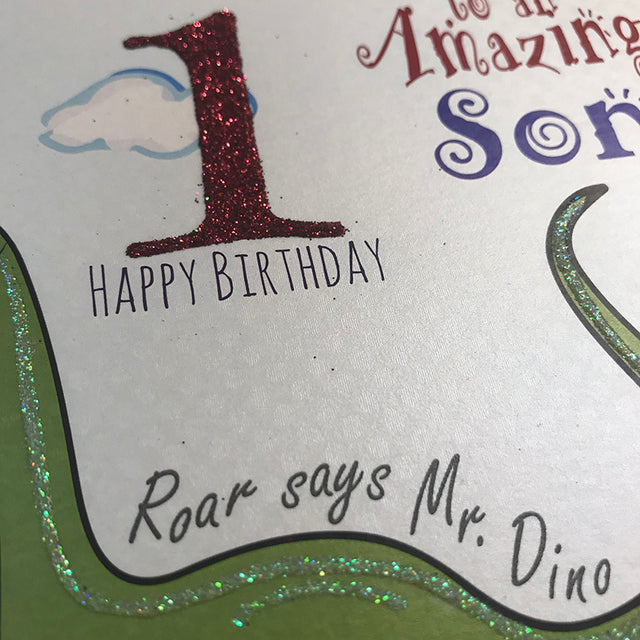 Son 1st Birthday Card
