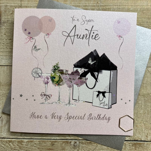 Super Auntie Birthday Card - Gift Bags