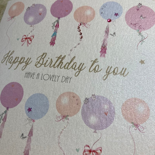 WC Female Balloon Birthday Card