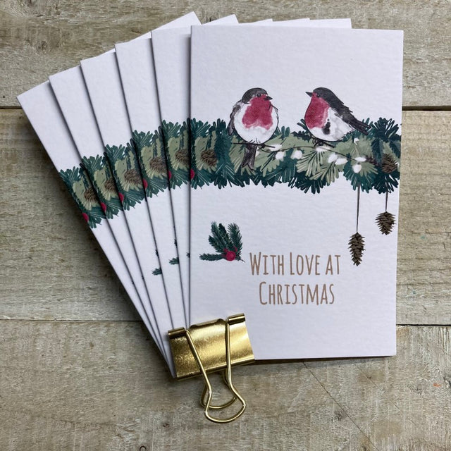 WC 6 x Robin Christmas Cards