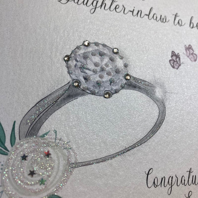 Son & Daughter-in-Law Ring Engagement Card