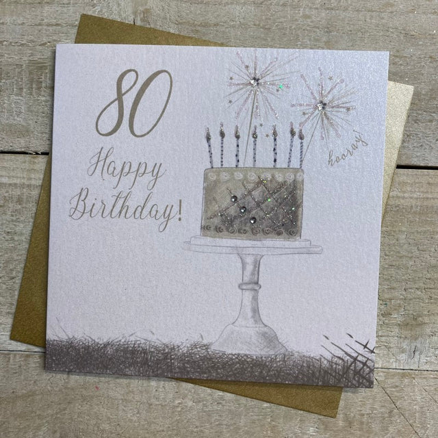 Female 80th Birthday Card