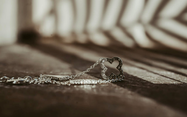 Miss Dee Silver Bracelet with Clover & 2 Hearts