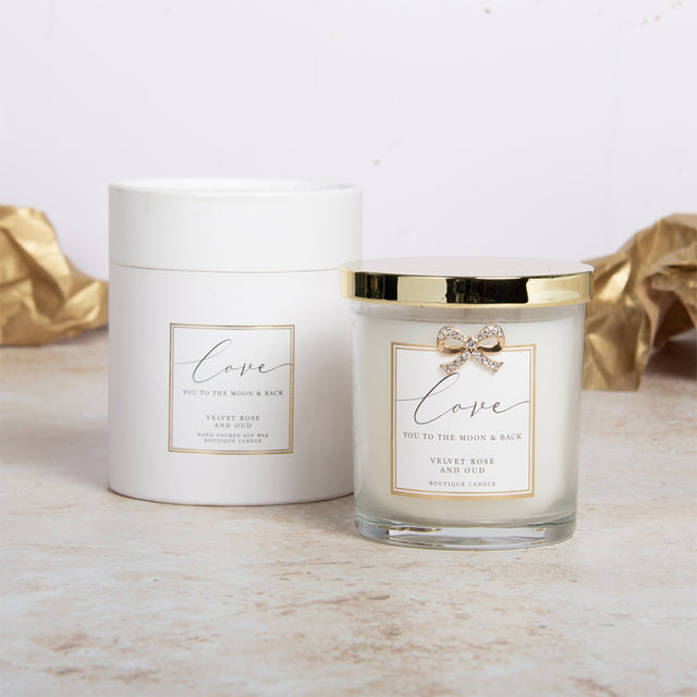 “Love” Velvet Rose & Oud Boxed Candle