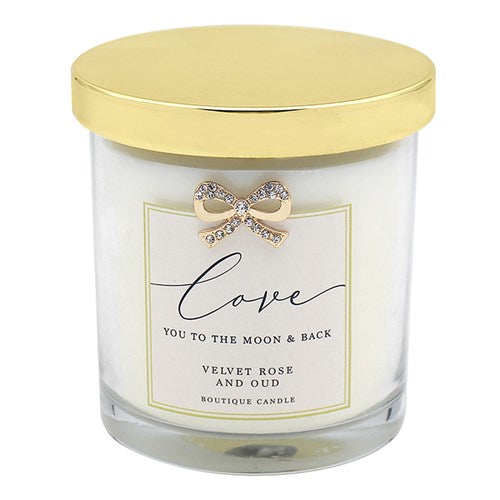 “Love” Velvet Rose & Oud Boxed Candle