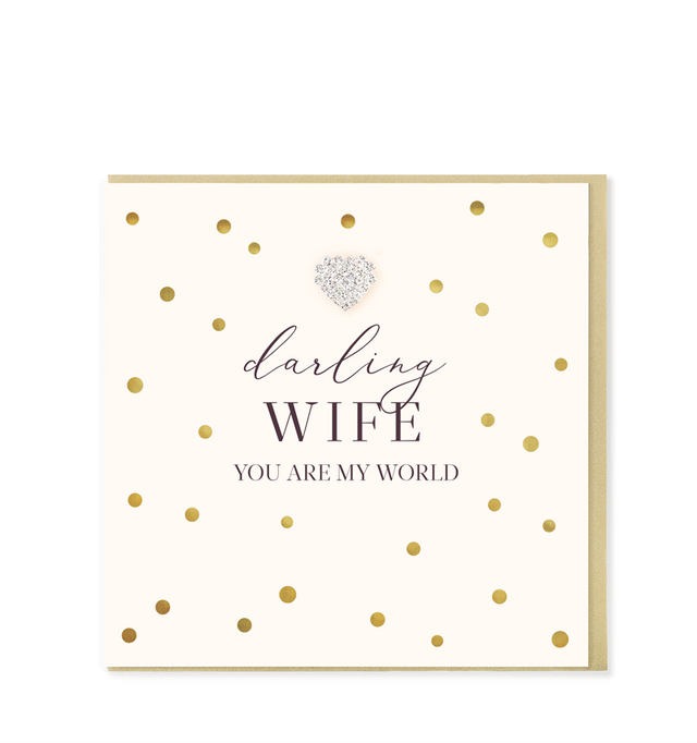 Darling Wife You Are My World Card