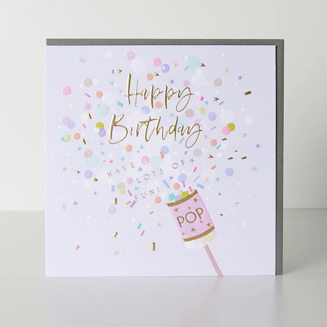 Party Popper Birthday Card
