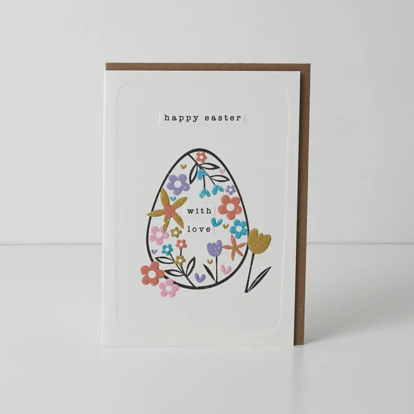 Open Egg Easter Card