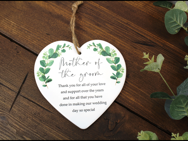 Mother of the Groom Large Heart