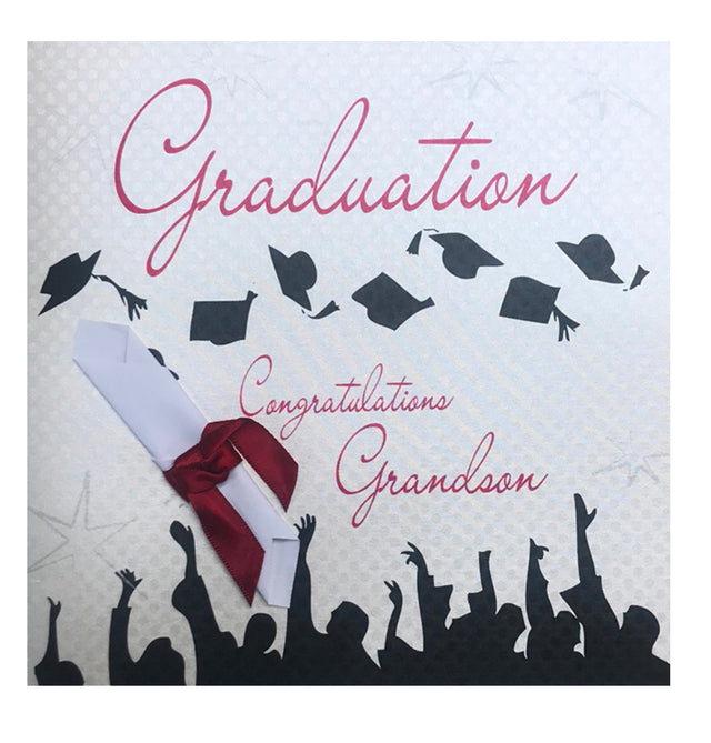 Graduation Scroll - Grandson Card